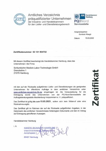 SCHLUMBOHM PQ Zertifikat_bis 15.03.2023