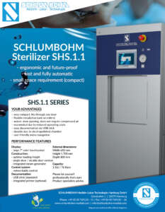 SCHLUMBOHM Flyer Steam Sterilizers SHS.1.1 en